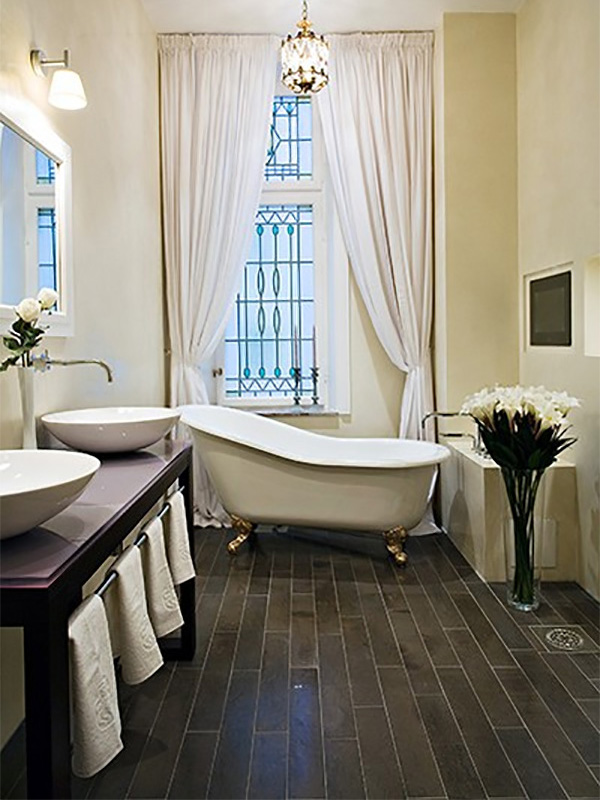 Шторы для ванной — красивые занавески на окно