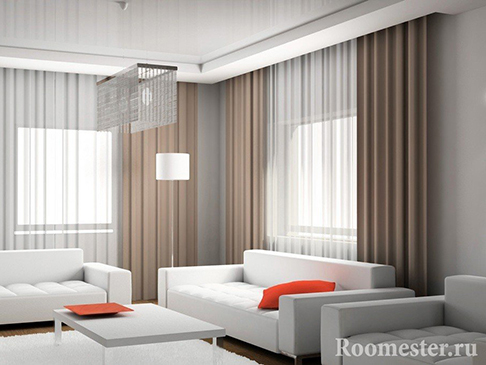 Квартирный зал в стиле хайтек: фото почитателям фантастичного дизайна интерьера