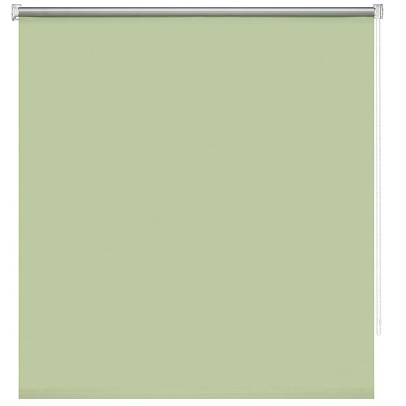 Рулонная штора Миниролл Блэкаут Плайн (весенний зеленый) - ширина 60 см.