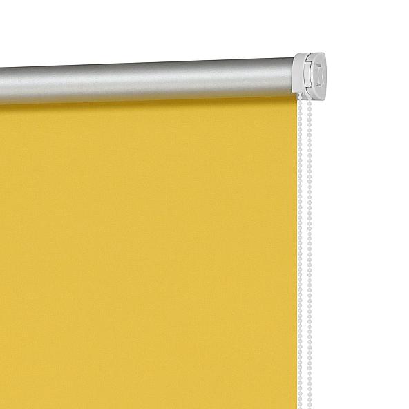 Рулонная штора Миниролл Блэкаут Плайн (желтое золото) - ширина 50 см. - фото 2