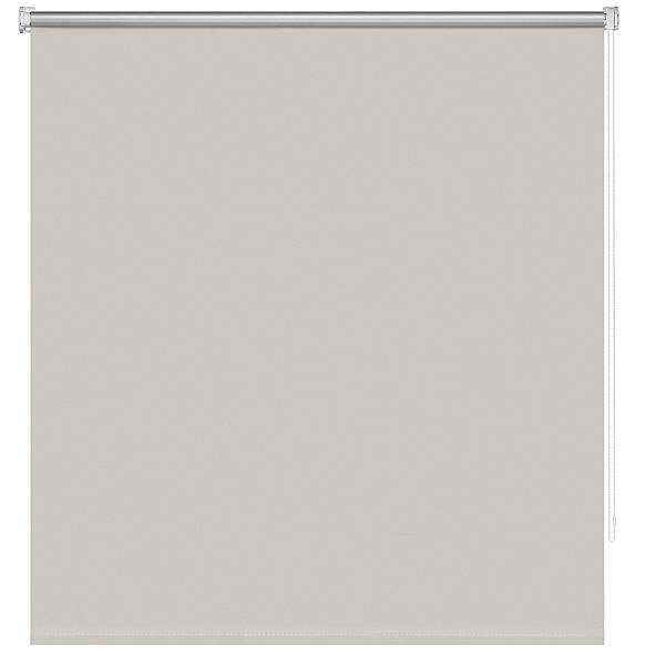 Рулонная штора для кухни Миниролл Блэкаут Плайн (морозный серый)