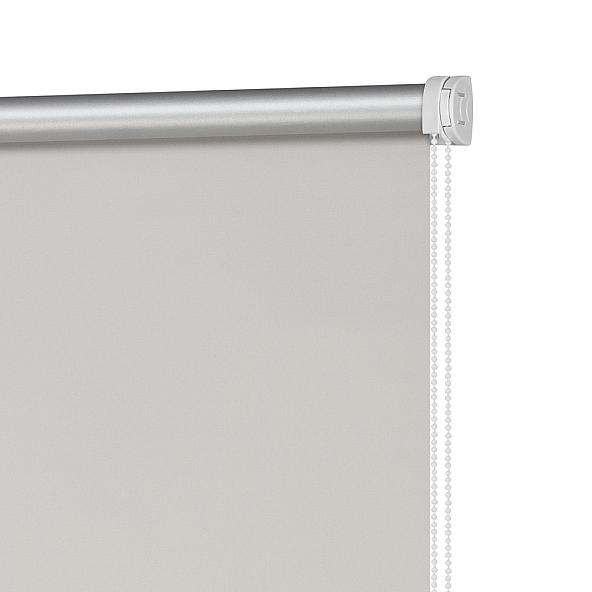 Рулонная штора для кухни Миниролл Блэкаут Плайн (морозный серый) - фото 2