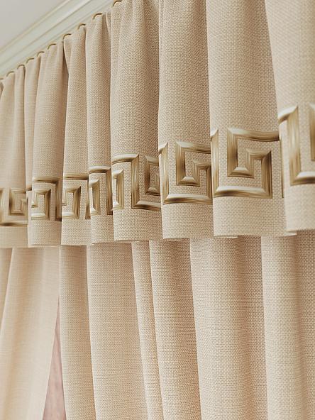 Комплект штор для кухни Иновирс (бежевый) - фото 4