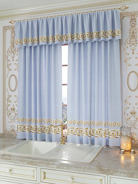 Комплект штор для кухни Иновирс (голубой) - фото 3