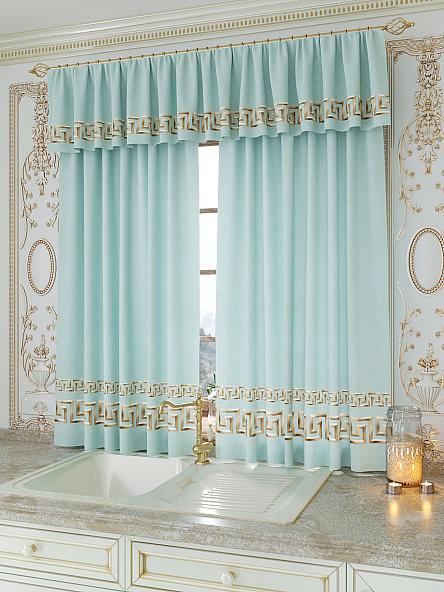 Комплект штор для кухни Иновирс (бирюза) - фото 3