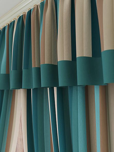 Комплект штор для кухни Бринзит (бирюза) - фото 4