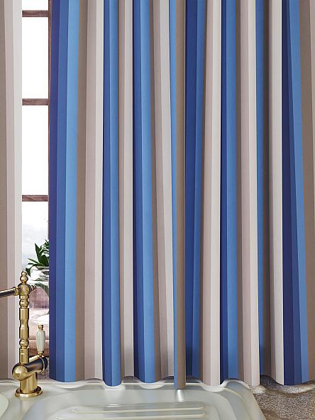 Комплект штор для кухни Бринзит (синий) - фото 2