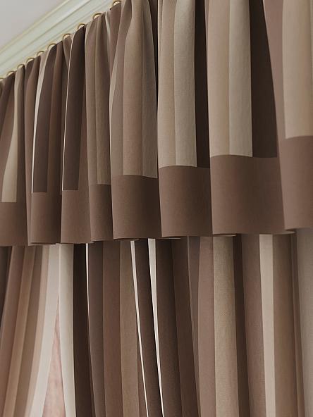 Комплект штор для кухни Бринзит (коричневый) - фото 4
