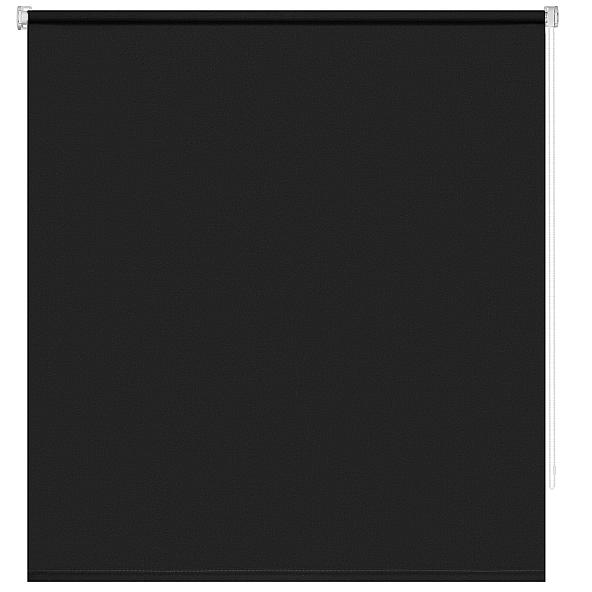 Рулонная штора для кухни Миниролл Плайн (черный графит)