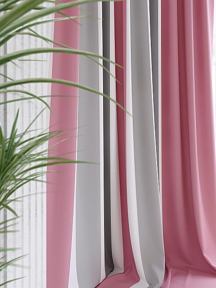 Комплект штор Аделин (розовый) - фото 4