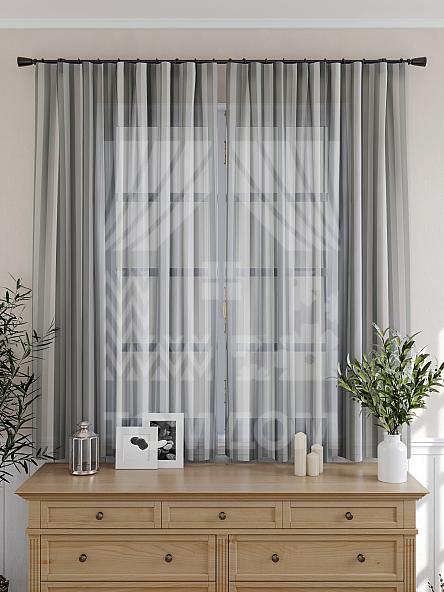 Тюль для кухни Тарнис (серый) - фото 4