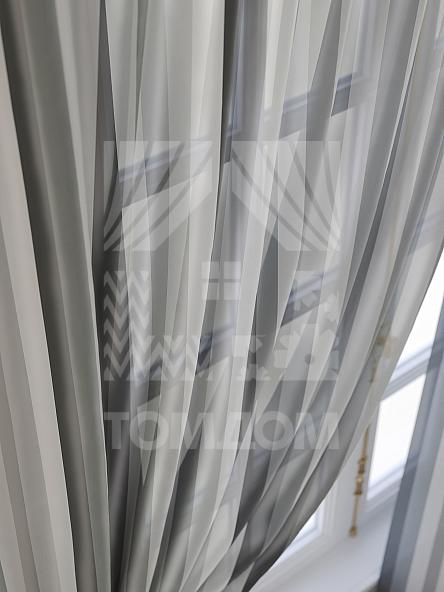 Тюль для кухни Тарнис (серый) - фото 5
