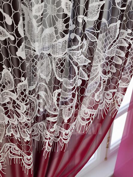 Тюль для кухни Филлис (бордо) - фото 5