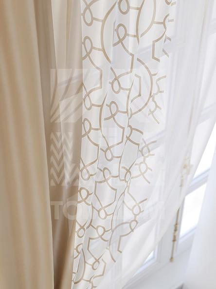 Тюль для кухни Юинг (бежевый) - фото 6