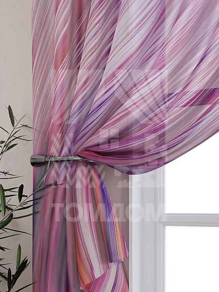 Тюль для кухни Силвин (фиолетовый) - фото 3