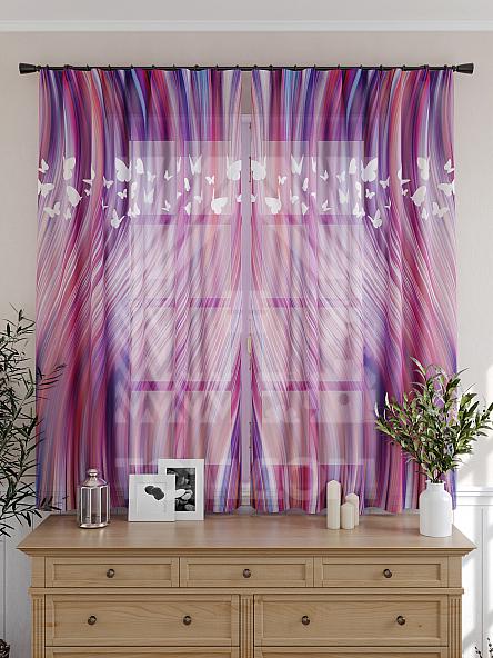 Тюль для кухни Силвин (фиолетовый) - фото 4