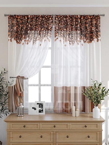 Тюль для кухни Барсия