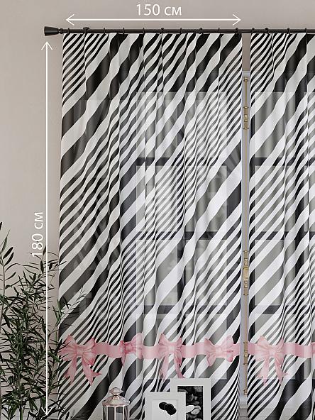 Тюль для кухни Симонис (розовый) - фото 2