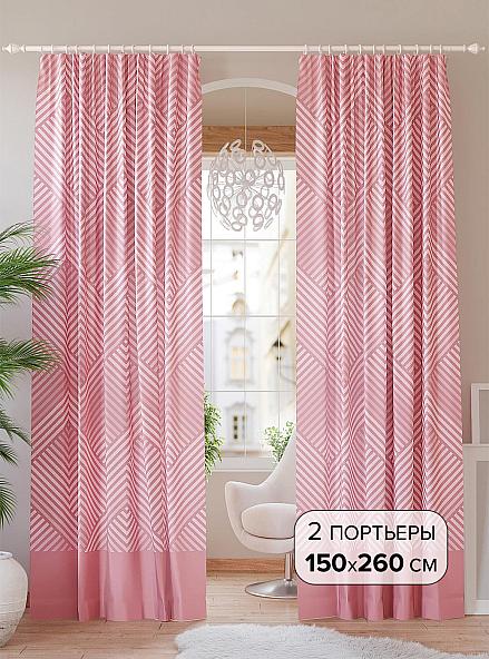 Комплект штор Эстебан (розовый)