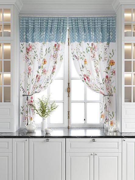 Комплект штор для кухни Гленди (белый) - фото 5