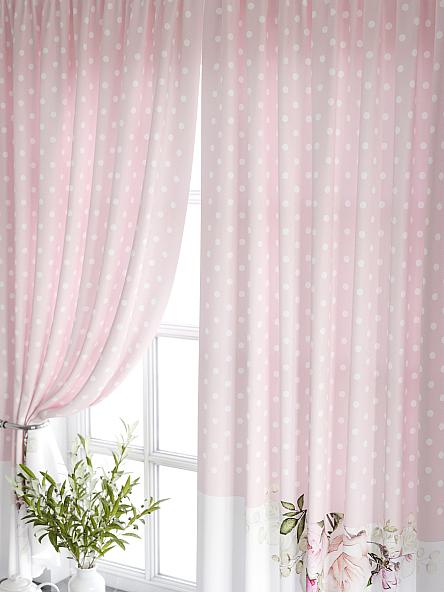 Комплект штор для кухни Мирфин (пыльно-розовый) - фото 3