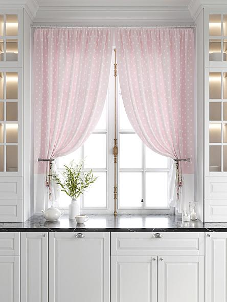 Комплект штор для кухни Мирфин (пыльно-розовый) - фото 5