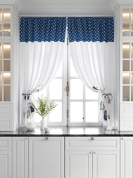 Комплект штор для кухни Калтис (синий) - фото 5