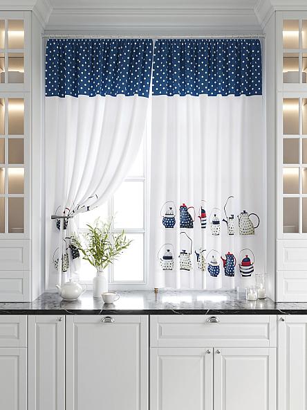 Комплект штор для кухни Калтис (синий) - фото 6