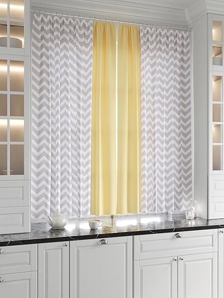 Комплект штор для кухни Глориси (желтый) - фото 2