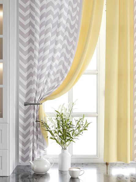 Комплект штор для кухни Глориси (желтый) - фото 4