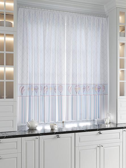 Комплект штор для кухни Дрилси (голубой) - фото 2