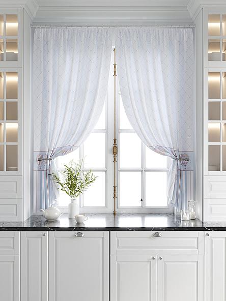 Комплект штор для кухни Дрилси (голубой) - фото 5