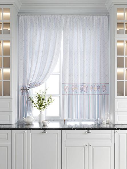 Комплект штор для кухни Дрилси (голубой) - фото 6