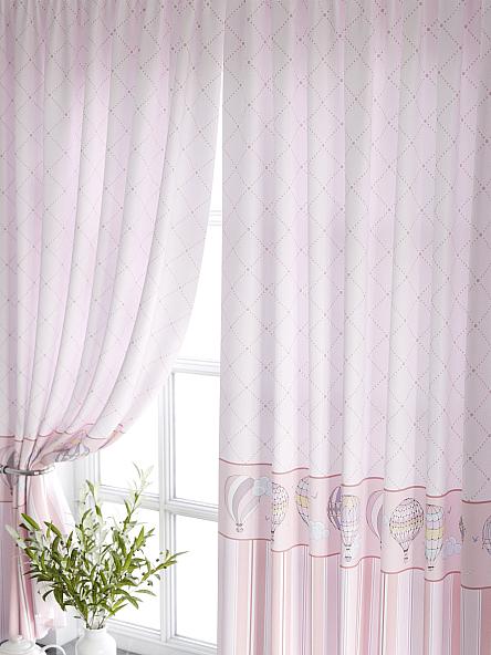 Комплект штор для кухни Дрилси (розовый) - фото 3