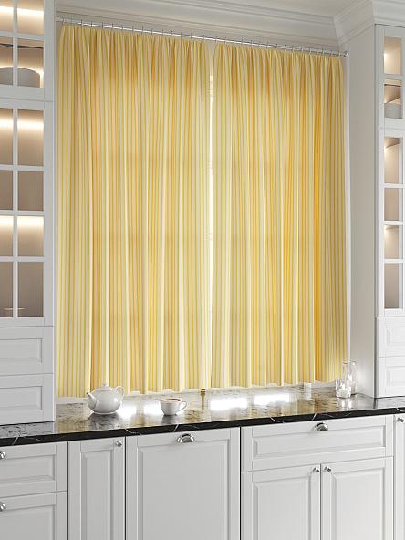 Комплект штор для кухни Бронгли (желтый) - фото 2
