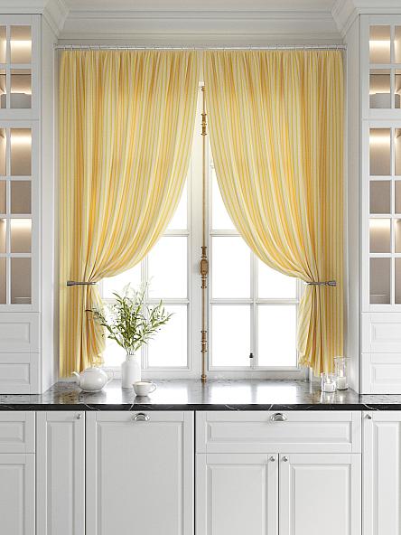 Комплект штор для кухни Бронгли (желтый) - фото 5