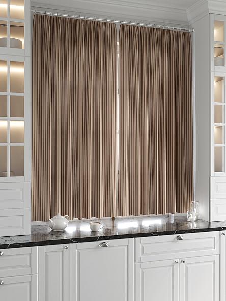 Комплект штор для кухни Бронгли (коричневый) - фото 2