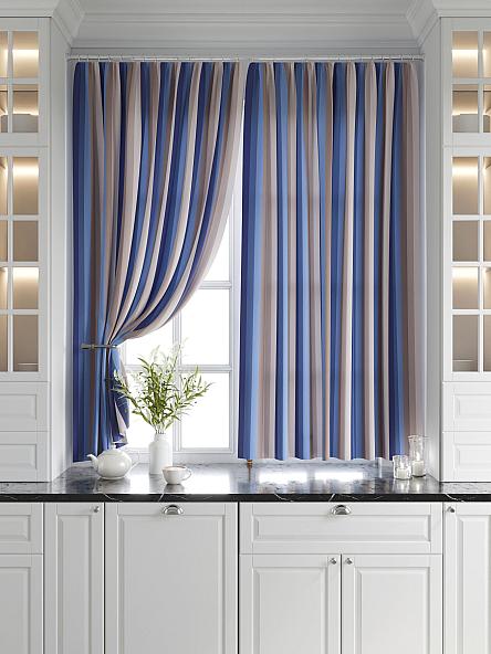 Комплект штор для кухни Торкиз (синий) - фото 6