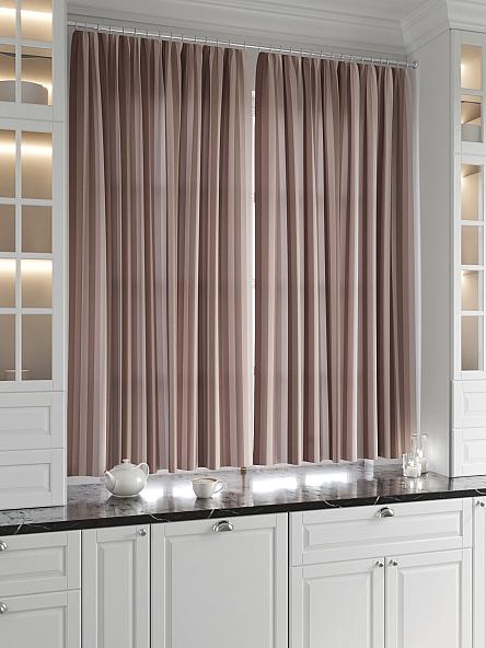 Комплект штор для кухни Торкиз (коричневый) - фото 2