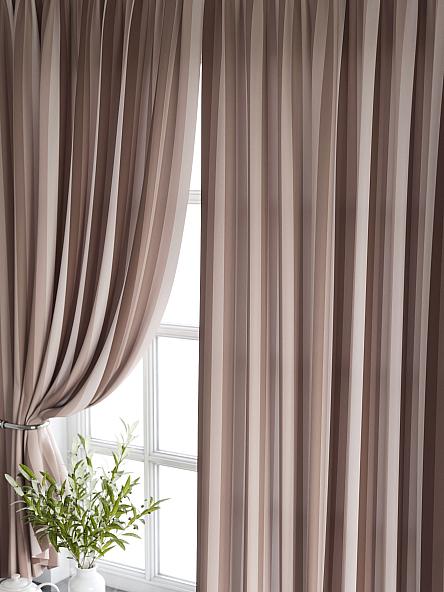 Комплект штор для кухни Торкиз (коричневый) - фото 3