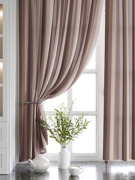 Комплект штор для кухни Торкиз (коричневый) - фото 4