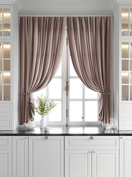 Комплект штор для кухни Торкиз (коричневый) - фото 5