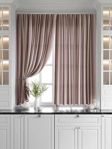 Комплект штор для кухни Торкиз (коричневый) - фото 6