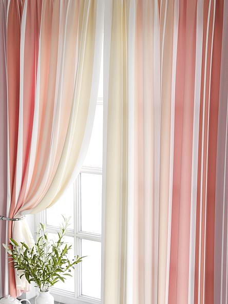 Комплект штор для кухни Палетт (пудровый) - фото 3