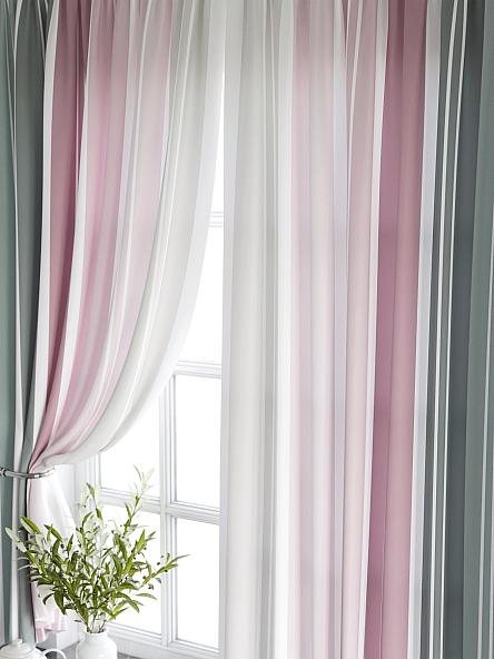 Комплект штор для кухни Палетт (холодная роза) - фото 3