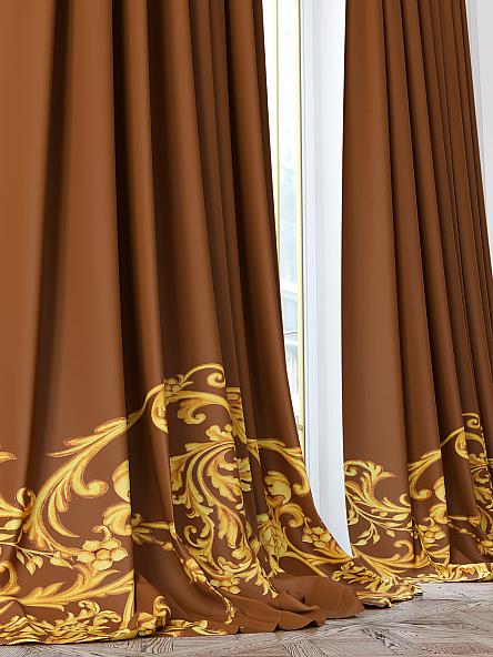 Комплект штор Кронтис (коричневый) - фото 2