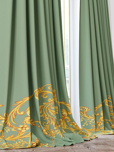 Комплект штор Кронтис (зеленый) - фото 2