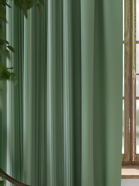 Комплект штор Салео (зеленый) - фото 2
