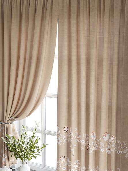 Комплект штор для кухни Фарбионс (бежевый) - фото 3