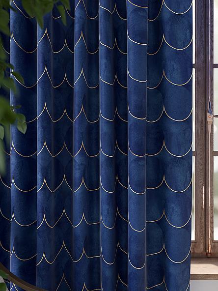 Комплект штор Карнилс (синий) - фото 2